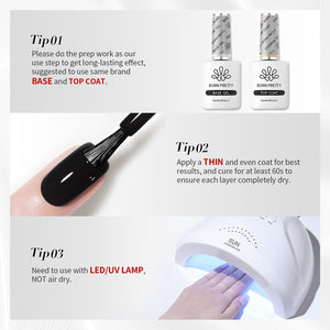 Black Hema-Free Color Gel Polish #01 15ml Gel Nail Polish BORN PRETTY