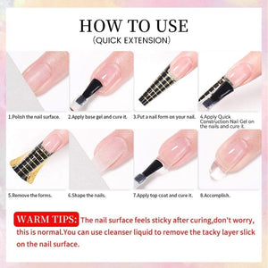Clear Quick Construction Nail Gel QC01 10ml Gel Nail Polish BORN PRETTY