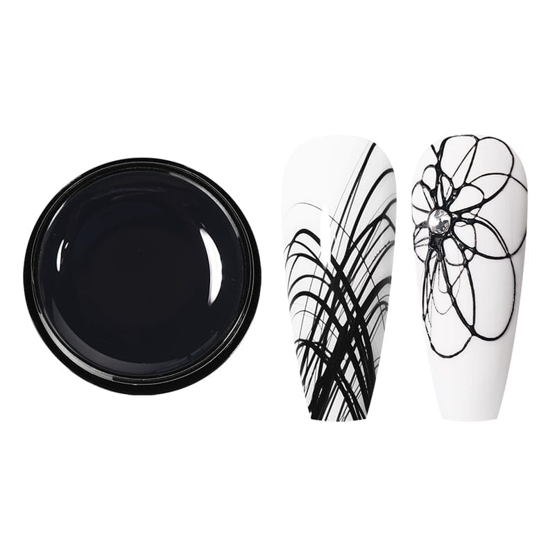 Black Spider Drawing Nail Gel 5ml SG02 BORN PRETTY