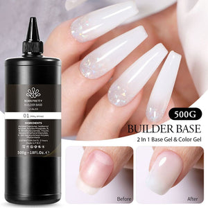 BORN PRETTY Builder Base 2 in 1 Gel Nail Polish BORN PRETTY 01 - 500g