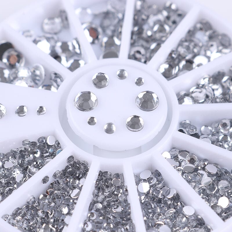 3D Nail Rhinestones in Wheel DIY Nails BORN PRETTY