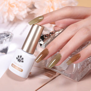 Smoky Rose Milky Jelly Gel 6 Colors Set 7ml Gel Nail Polish BORN PRETTY