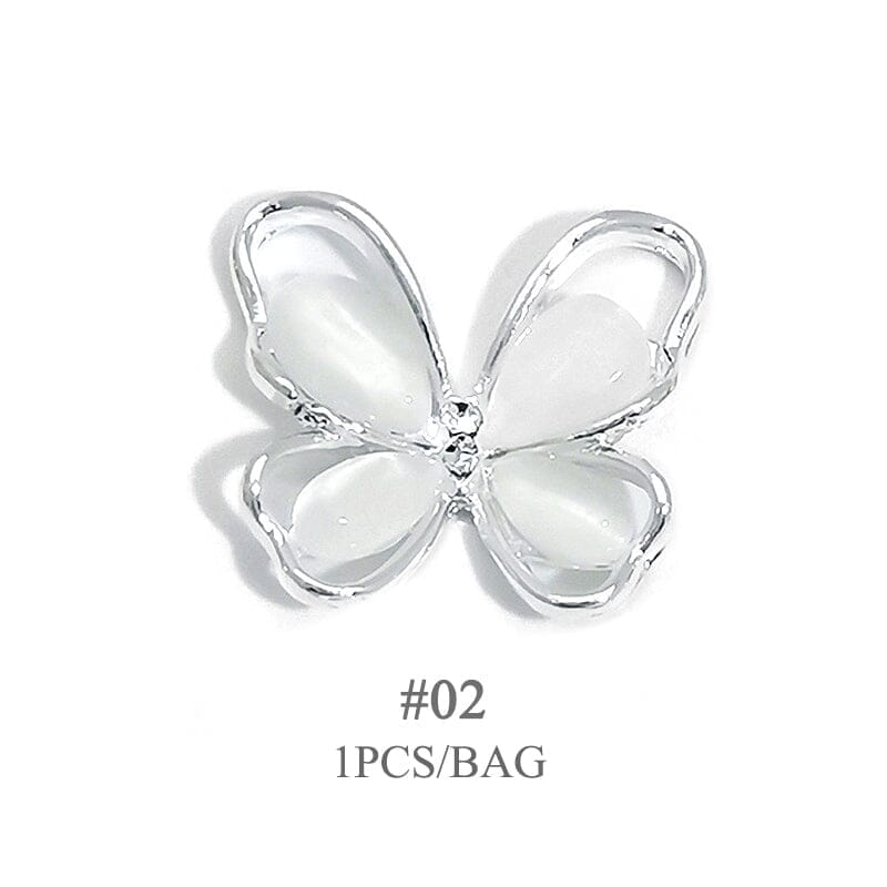 Butterfly Opal Alloy Nail Decoration 04 Nail Decoration BORN PRETTY