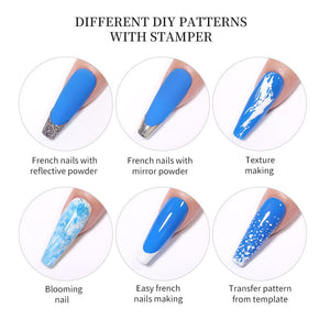 Transparent Nail Stamper with Scraper nail stamping BORN PRETTY