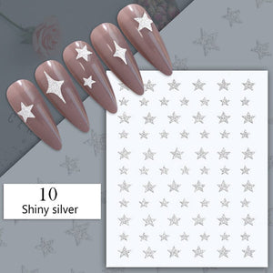 Reflective Glitter 3D Nail Sticker DIY Nails BORN PRETTY 10
