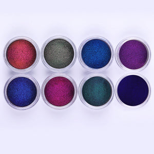 Chameleon Nail Glitter Powder Nail Powder BORN PRETTY 8 Colors