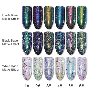BORN PRETTY Aurora Chameleon Nail Glitter Sequins Flakes Nail Powder BORN PRETTY