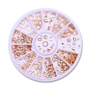 Rosegold Metal 3D Nail Decoration in Wheel BORN PRETTY