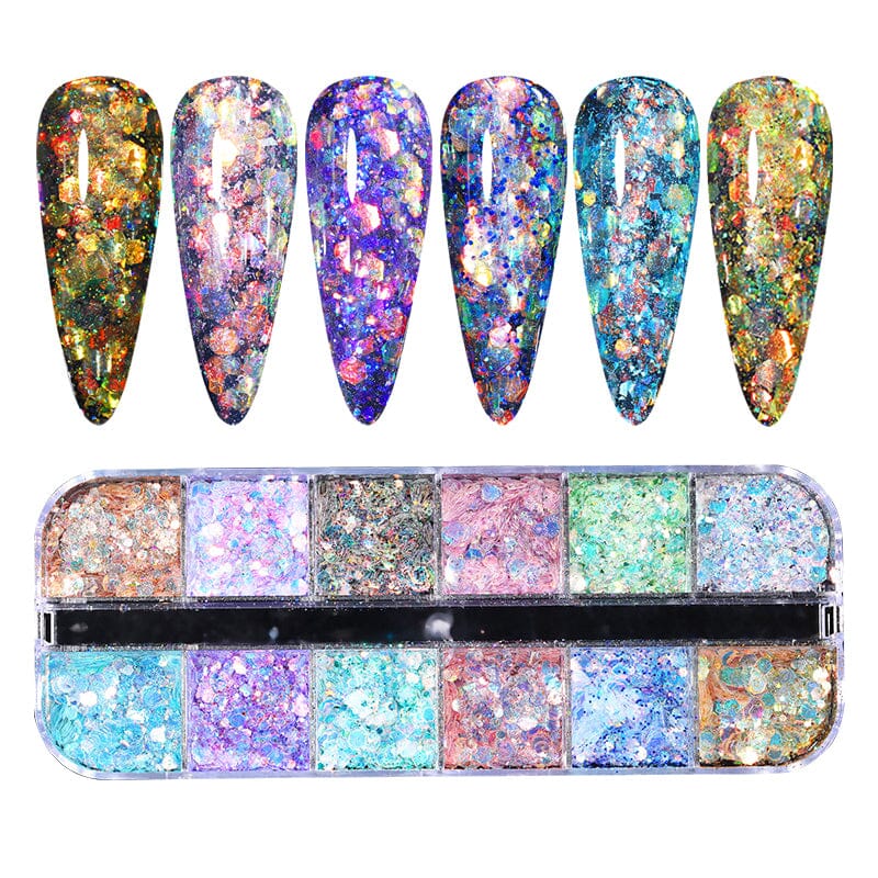 Colorful Glitter Sequins Nail Powder BORN PRETTY