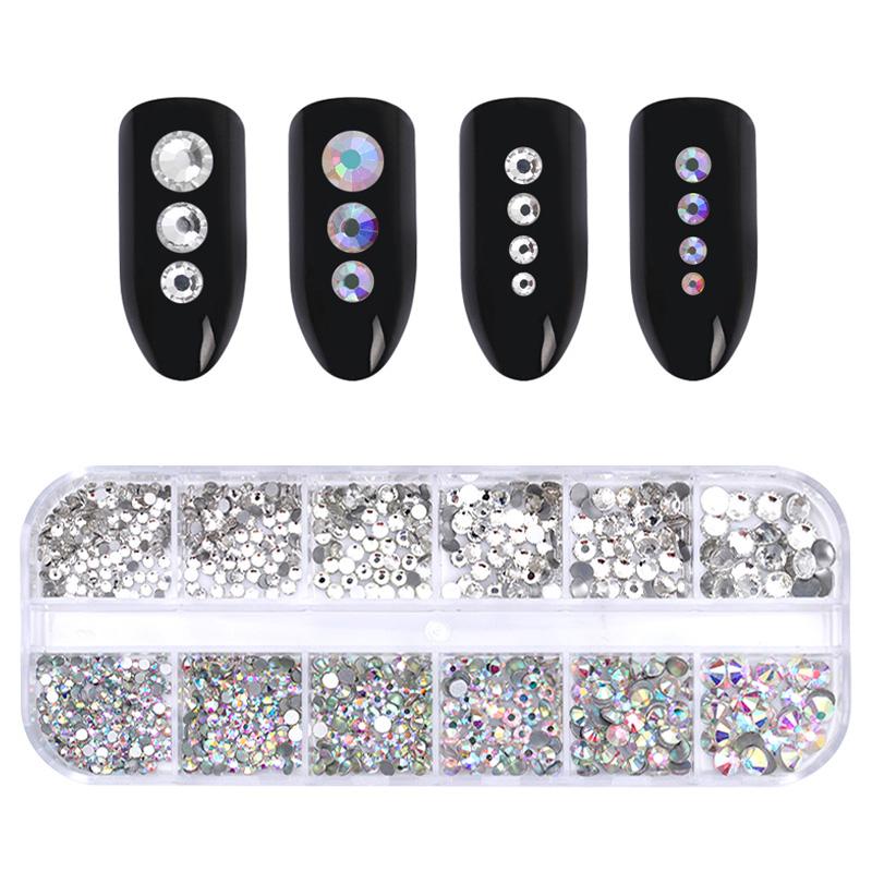 1 Box Clear Colorful Nail Rhinestones DIY Nails BORN PRETTY