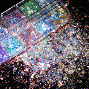 Colorful Glitter Sequins Nail Powder BORN PRETTY