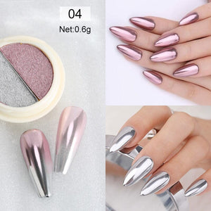 Double Colors Solid Mirror Powder Nail Powder BORN PRETTY 04
