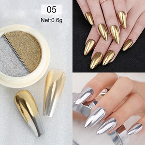 Double Colors Solid Mirror Powder Nail Powder BORN PRETTY 05