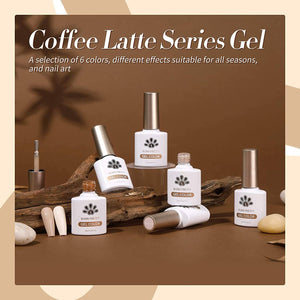 Coffee Latte - 6 Colors 10ml Gel Nail Polish Set Gel Nail Polish BORN PRETTY