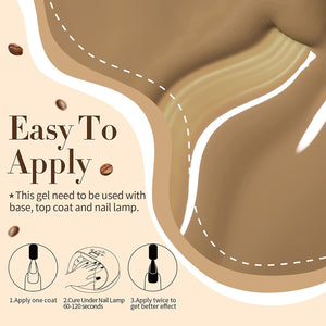 Coffee Latte - 6 Colors 10ml Gel Nail Polish Set Gel Nail Polish BORN PRETTY