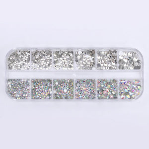1 Box Clear Colorful Nail Rhinestones DIY Nails BORN PRETTY