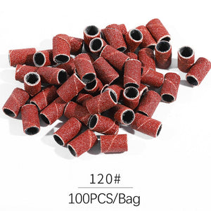 Nail Drill Bits Sanding Band 100Pcs Tools & Accessories BORN PRETTY 120#