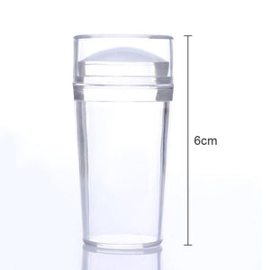 Transparent Jelly Stamper with Nail Scraper Stamping Nails BORN PRETTY