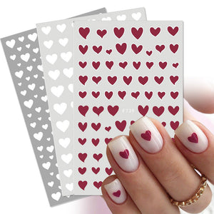 3D Nail Stickers Valentine's Day Love Heart Design Nail Tools BORN PRETTY