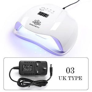 54W Nail Dryer UV LED Nail Lamp Machine Nail Tools BORN PRETTY UK Type