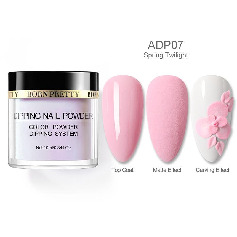 Spring Twilight BP-ADP07 - 10ml 3 in 1 Polymer Powder Nail Powder BORN PRETTY
