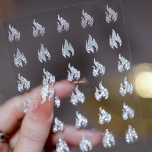 Reflective Glitter 3D Nail Sticker DIY Nails BORN PRETTY