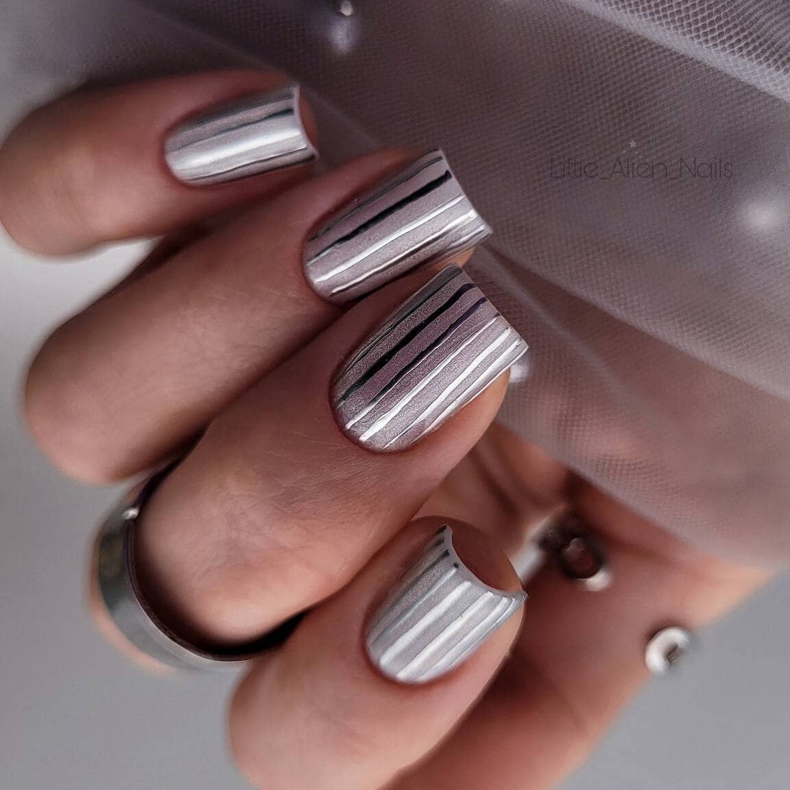 This month's pick: Gorgeous Metal Line Natural Nails