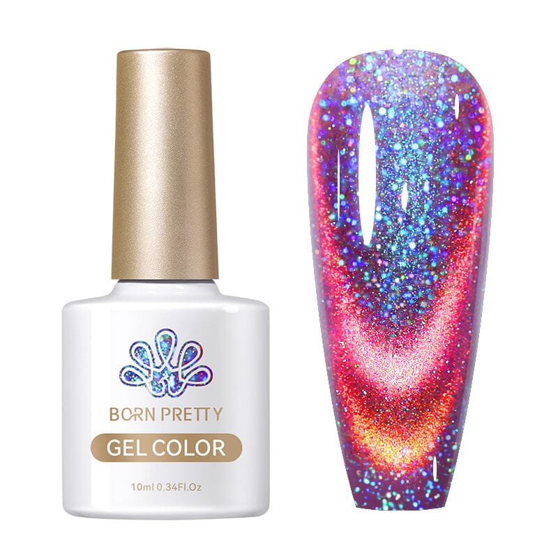 Reflective Glass Cat Magnetic Gel 10ml RG05 Gel Nail Polish BORN PRETTY 