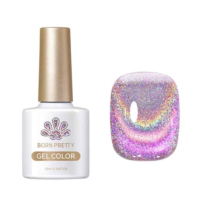 Rainbow Glass Cat Magnetic Gel 10ml RG02 Gel Nail Polish BORN PRETTY 