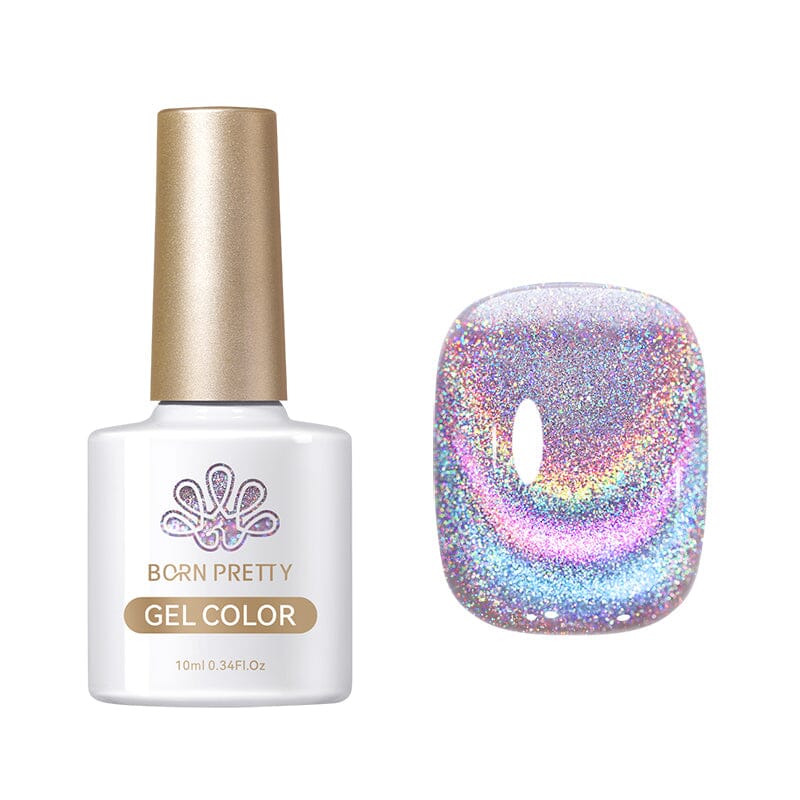 Rainbow Glass Cat Magnetic Gel 10ml RG03 Gel Nail Polish BORN PRETTY 