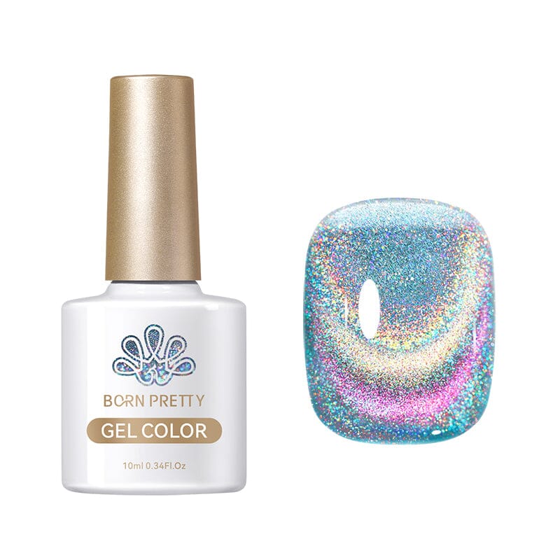 Rainbow Glass Cat Magnetic Gel 10ml RG04 Gel Nail Polish BORN PRETTY 