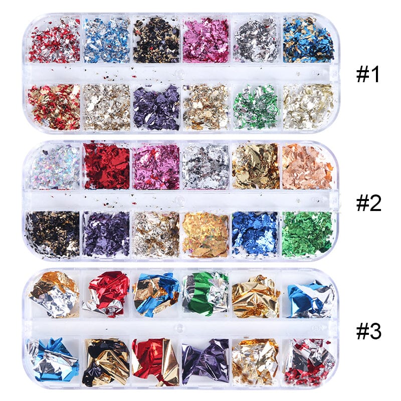 Irregular Aluminum Nail Foil Nail Sticker BORN PRETTY 