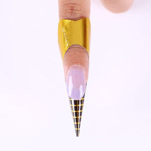 10pcs Gold Extension Nail Forms Tools & Accessories BORN PRETTY 