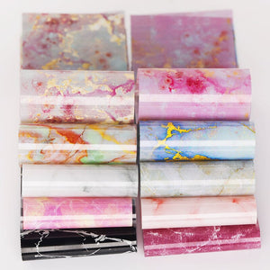 10pcs Marble Nail Foil Stickers DIY Nails BORN PRETTY 