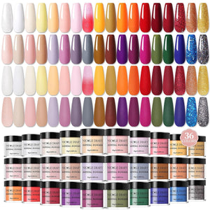 [US ONLY] 36 Colors Dipping Nail Powder Set BORN PRETTY 