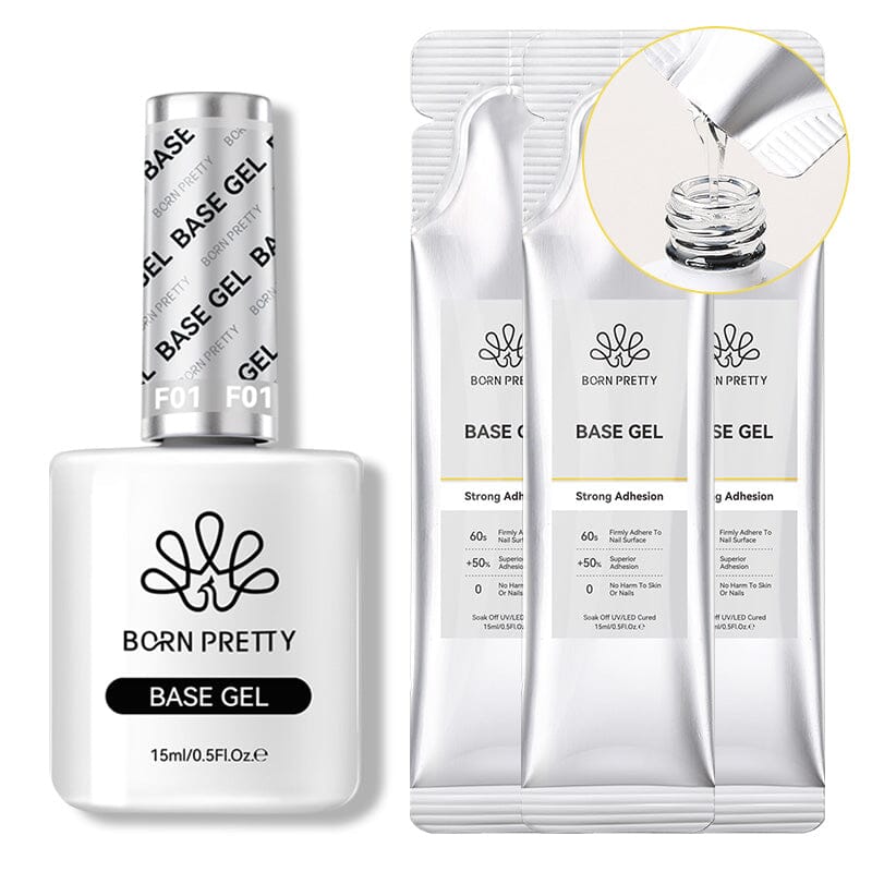 Base Gel 15ml (Bag) Base & Top Coat BORN PRETTY Set 5 