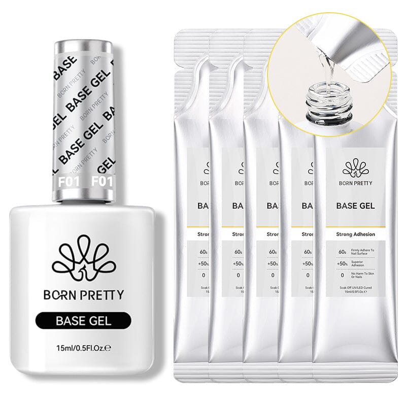 Base Gel 15ml (Bag) Base & Top Coat BORN PRETTY Set 6 