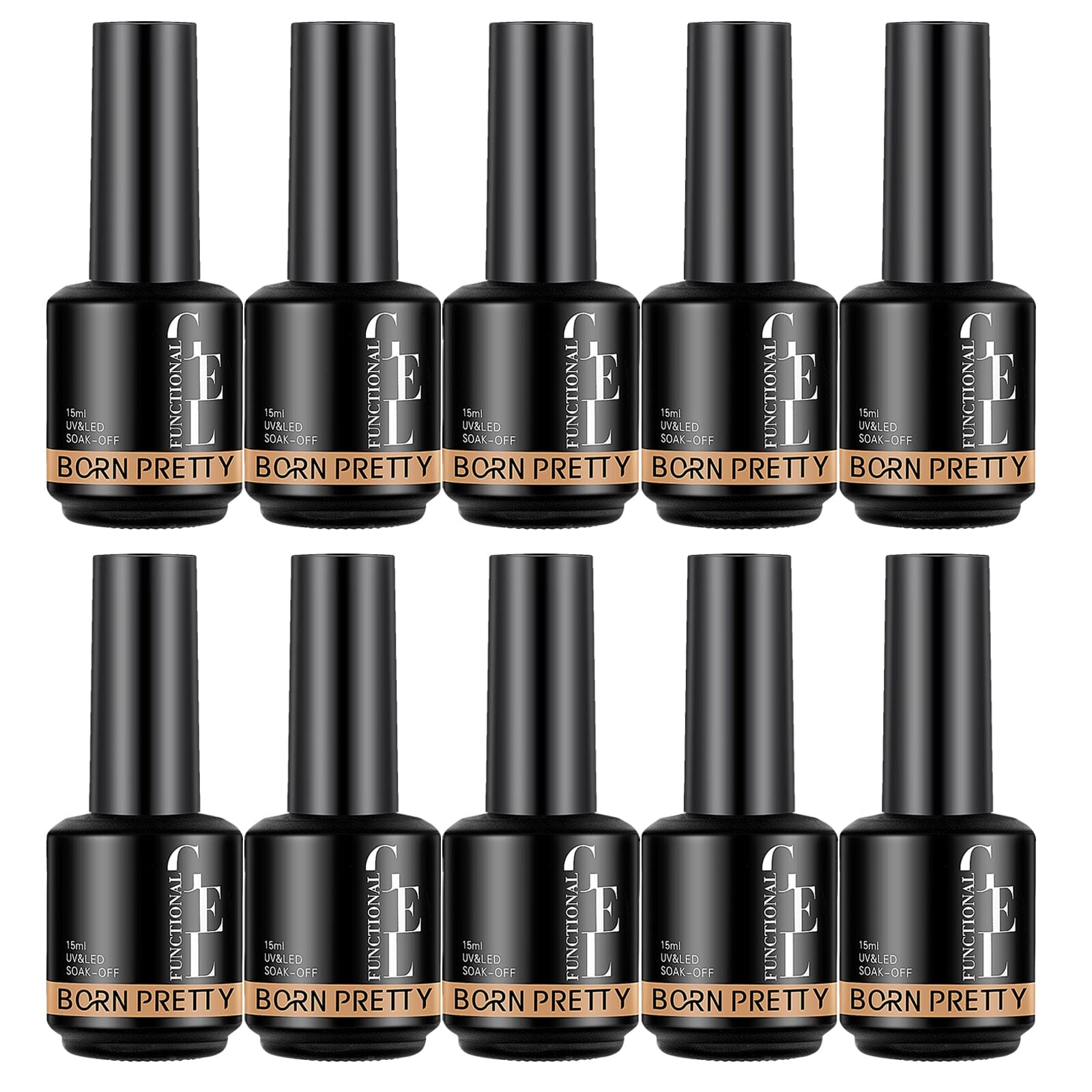 Super Top Coat 15ml Base & Top Coat BORN PRETTY 10 Bottles (20% off) 