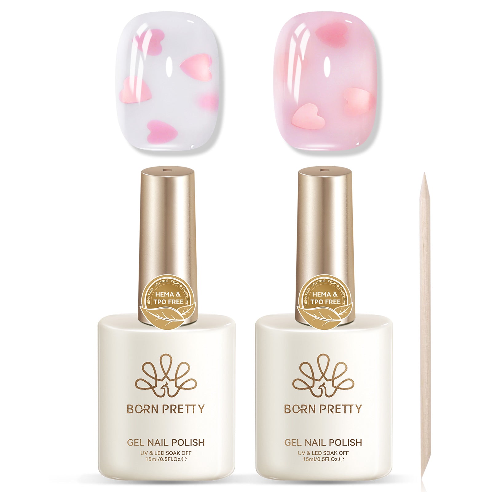 2pcs Sequins Jelly Gel Set TS28+TS29 15ml HEMA/TPO FREE