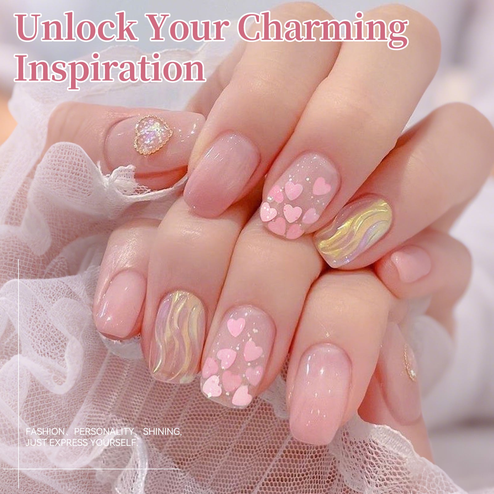 2pcs Sequins Jelly Gel Set TS28+TS29 15ml HEMA/TPO FREE