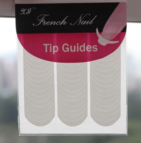 White French Tip Guides 3D Nail Stickers Nail Sticker No Brand 