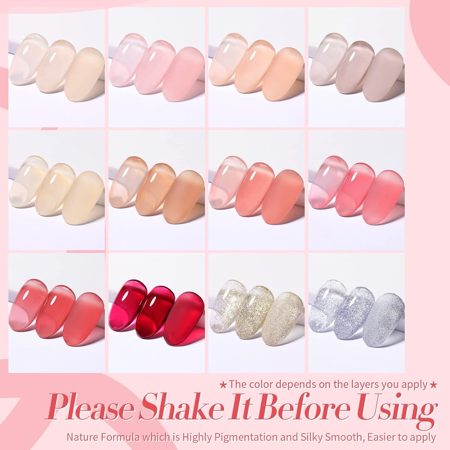 [US ONLY] All-In-One Starter Kit 15pcs Gel with 48W Nail Lamp Nail Tools Kits & Bundles BORN PRETTY 