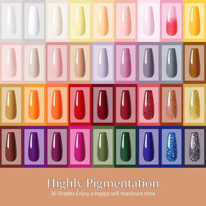 [US ONLY] 36 Colors Dipping Nail Powder Set BORN PRETTY 
