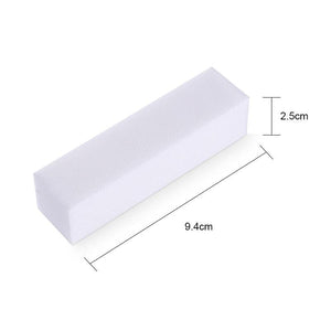 White Nail Buffer Sanding Block Nail Tools BORN PRETTY 