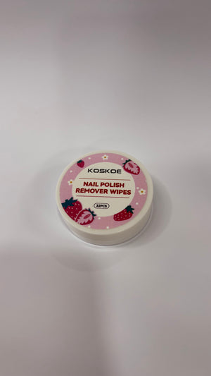 Wipes Impregnated With Nail Polish Remover