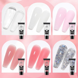 [US ONLY]Poly Nail Extension Gel Kit 6 Colors Kits & Bundles BORN PRETTY 