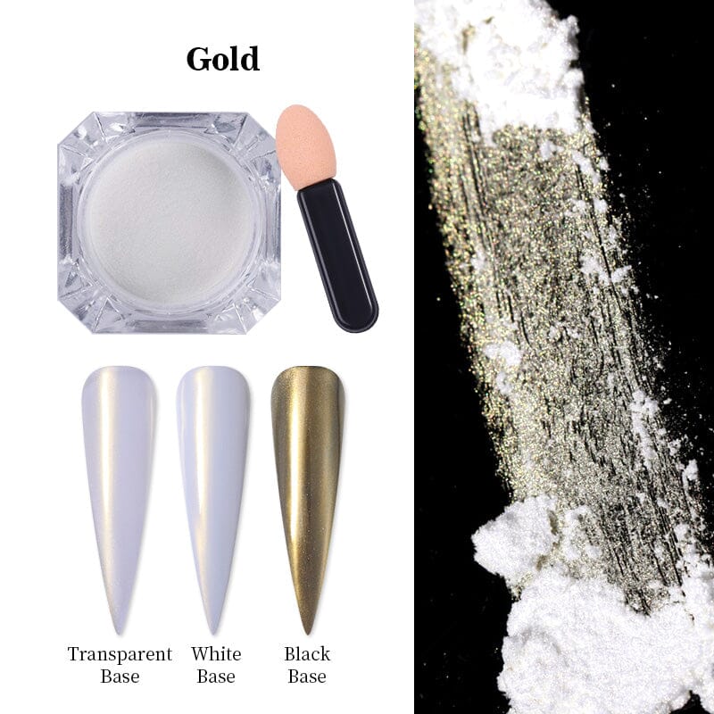 Gold Shell Chrome Glitter Nail Powder #8205 Nail Powder BORN PRETTY 