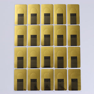 20pcs Gold Extension Nail Forms Tools & Accessories BORN PRETTY 