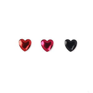 Red Black Heart Valentine's Day 3D Nail Decoration Nail Decoration No Brand 