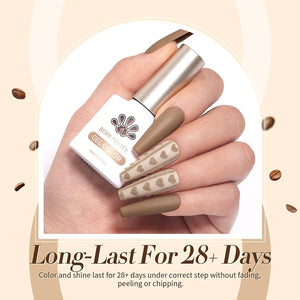 [US ONLY] 6 Colors Nude Brown Gel Polish Set Kits & Bundles BORN PRETTY 